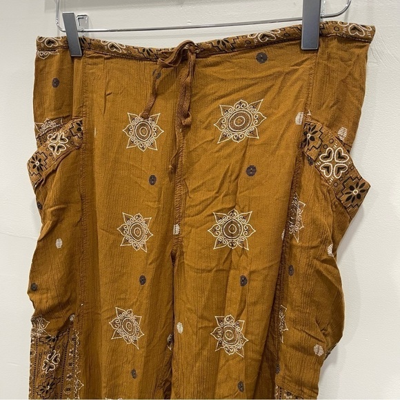 Urban Outfitters Printed Made In India Crop Pants Drawstring Medium - Picture 3 of 8
